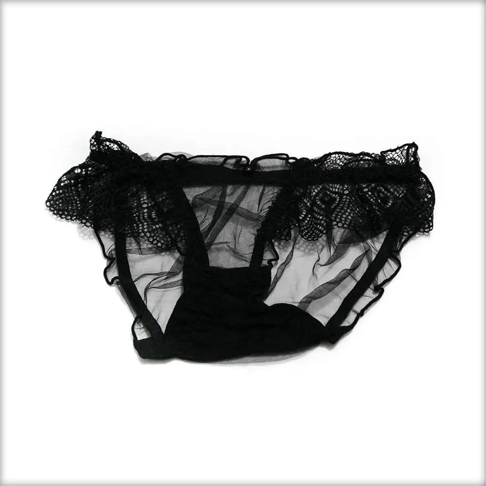 Net Transparent Sky Blue Panty