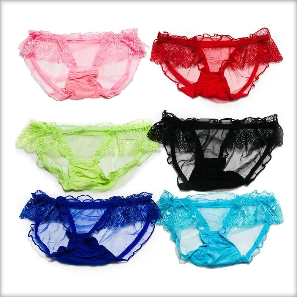 Net Transparent Sky Blue Panty
