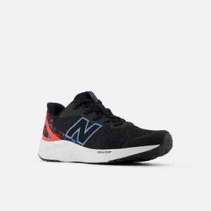 New Balance Fresh Foam Arishi v4 Kids Black with Azure and Blast Red
