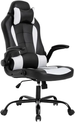 New in box! BestOffice Gaming Chair Ergonomic PC Video Game Chair Racing Computer Chair with Lumbar Support Flip Up Arms Headrest PU Leather Executive High Back Chair! #1 Best Seller!!