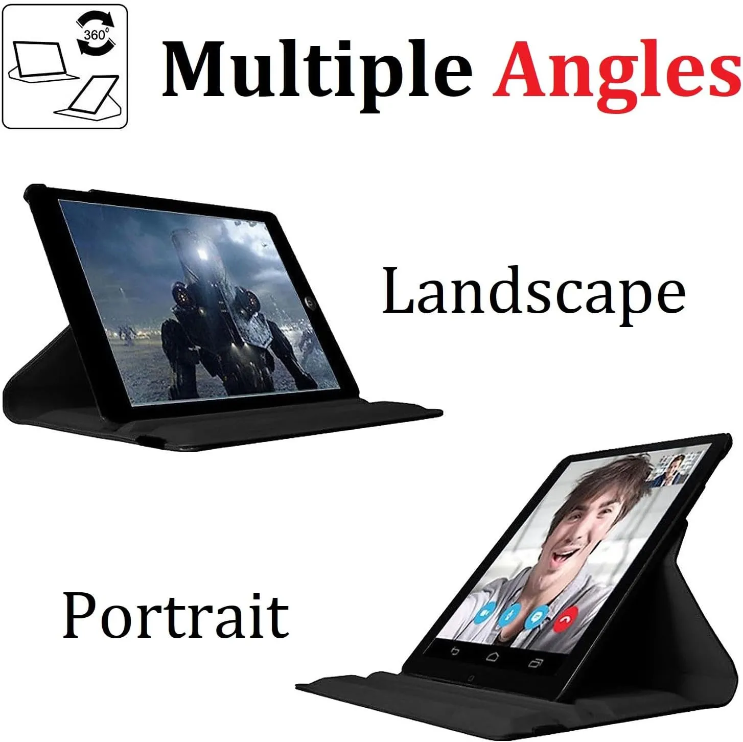 NEW Vultic Rotating Case for iPad Air 4/5 (2020/2022) / Pro 11 inch (2022/2021/2020/2018), 360 Degree Stand [Auto Sleep/Wake] Flip Leather Smart Cover (Navy Blue)