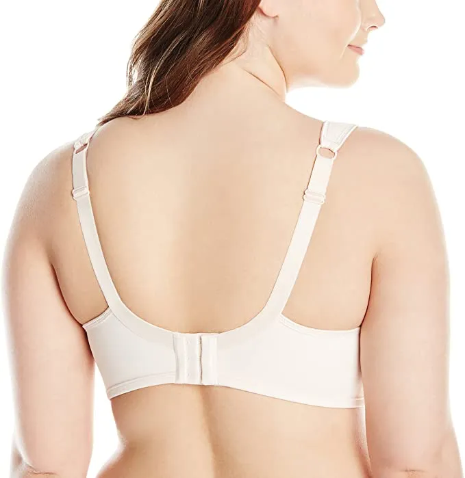 New Wonderbra Women's Plus Style No Poke Wire-Free Bra, White, Sz 44D!