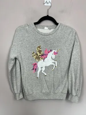 Next sequin unicorn sweatshirt 11y