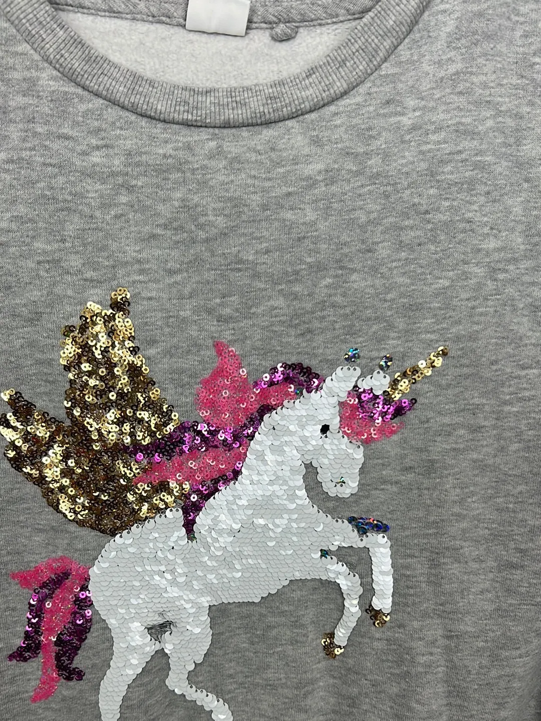 Next sequin unicorn sweatshirt 11y