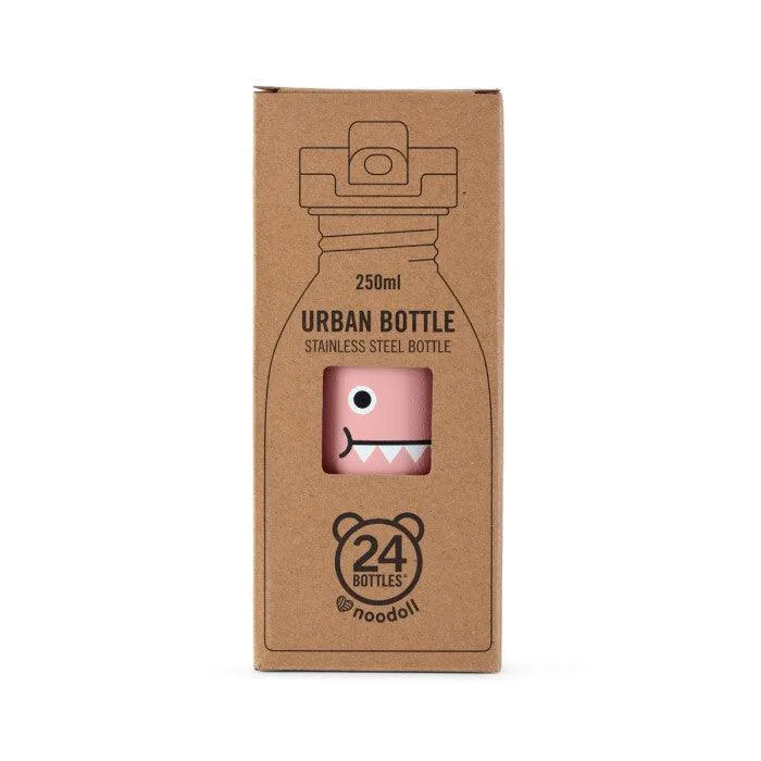Noodoll Stainless Steel Bottle - Miss Dino - Rose Pink