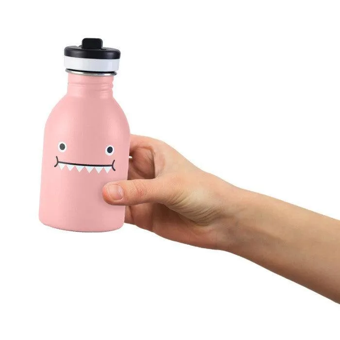 Noodoll Stainless Steel Bottle - Miss Dino - Rose Pink