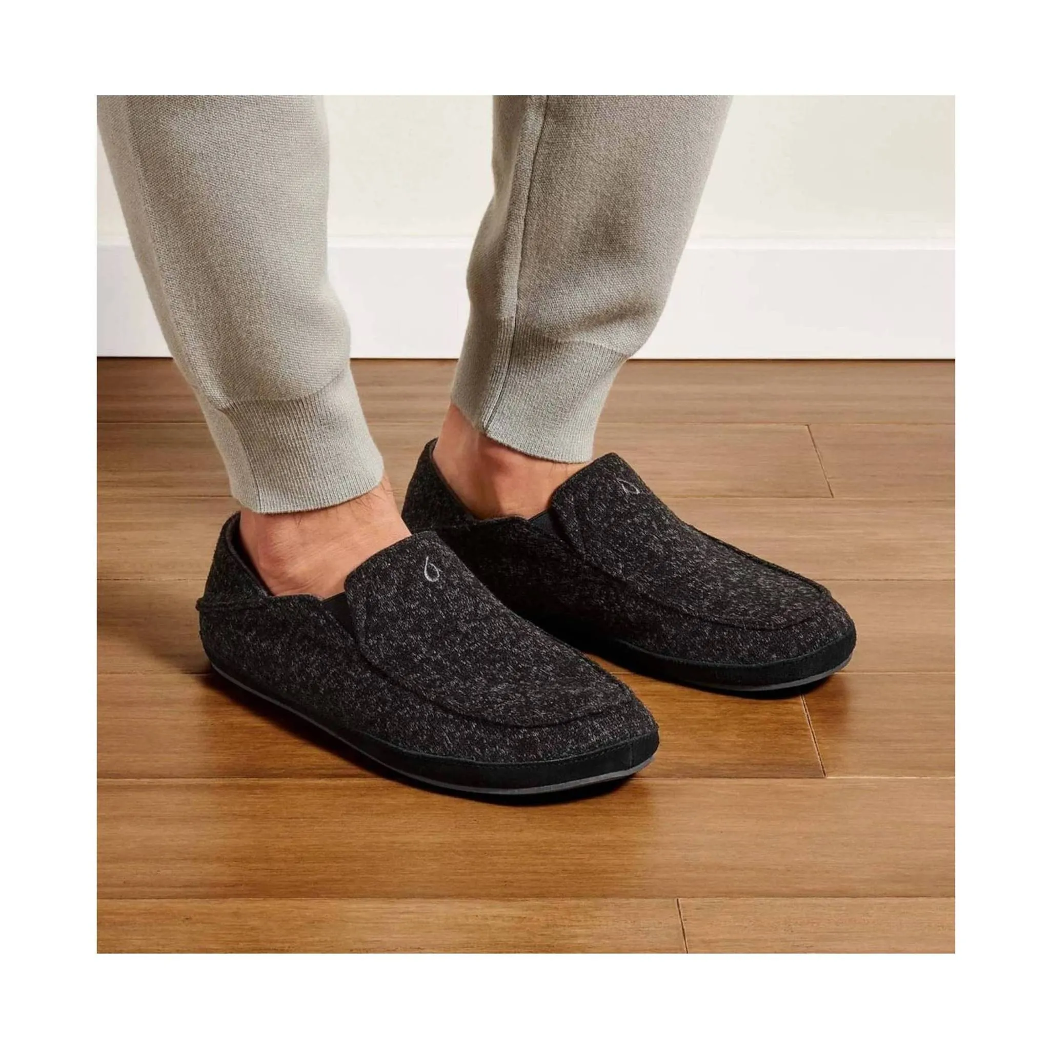 Olulkai Men's Moloa Hulu Slipper - Black