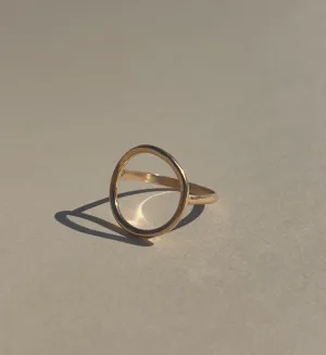 Open Circle Gold Ring