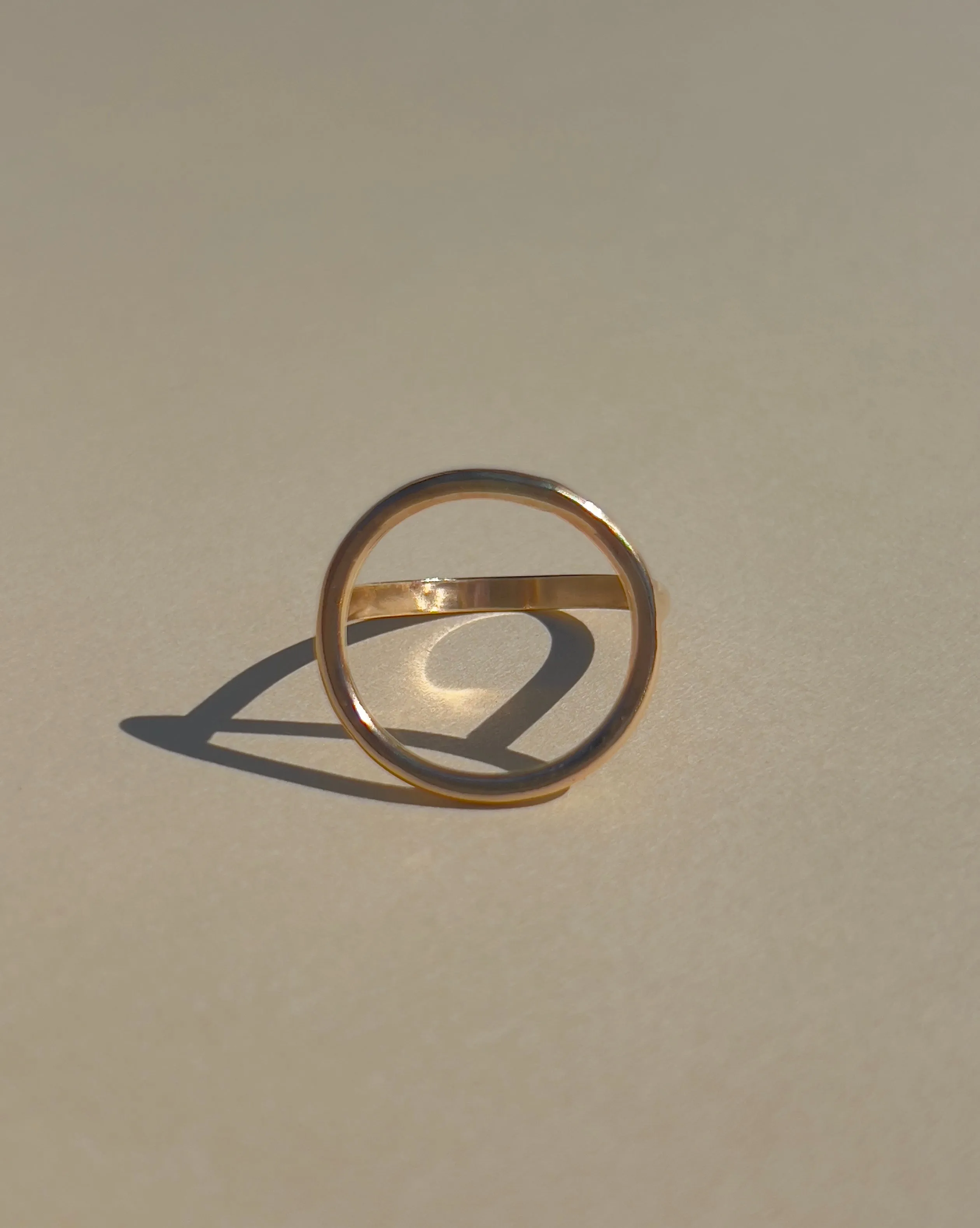 Open Circle Gold Ring