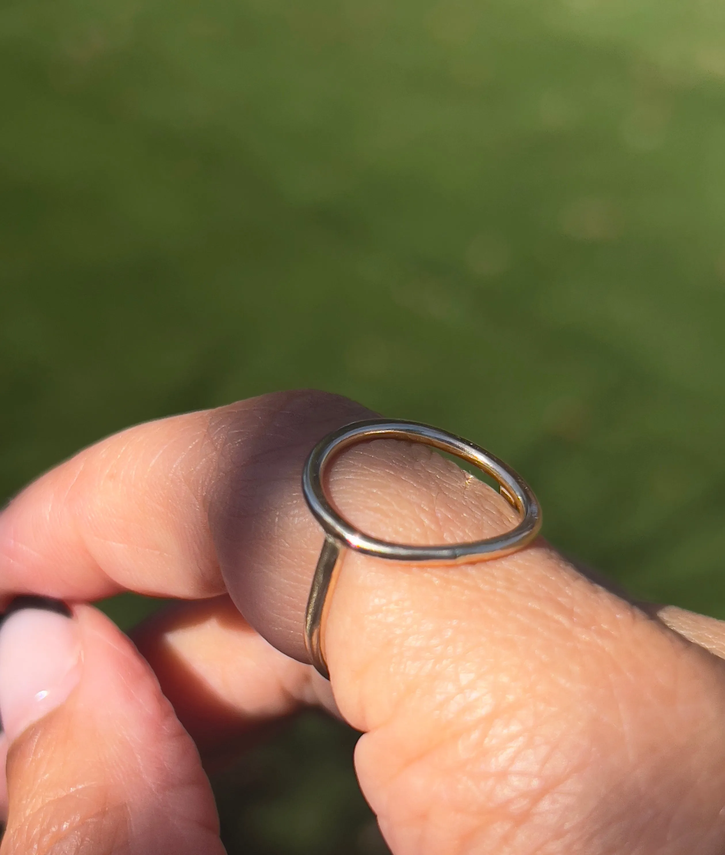 Open Circle Gold Ring