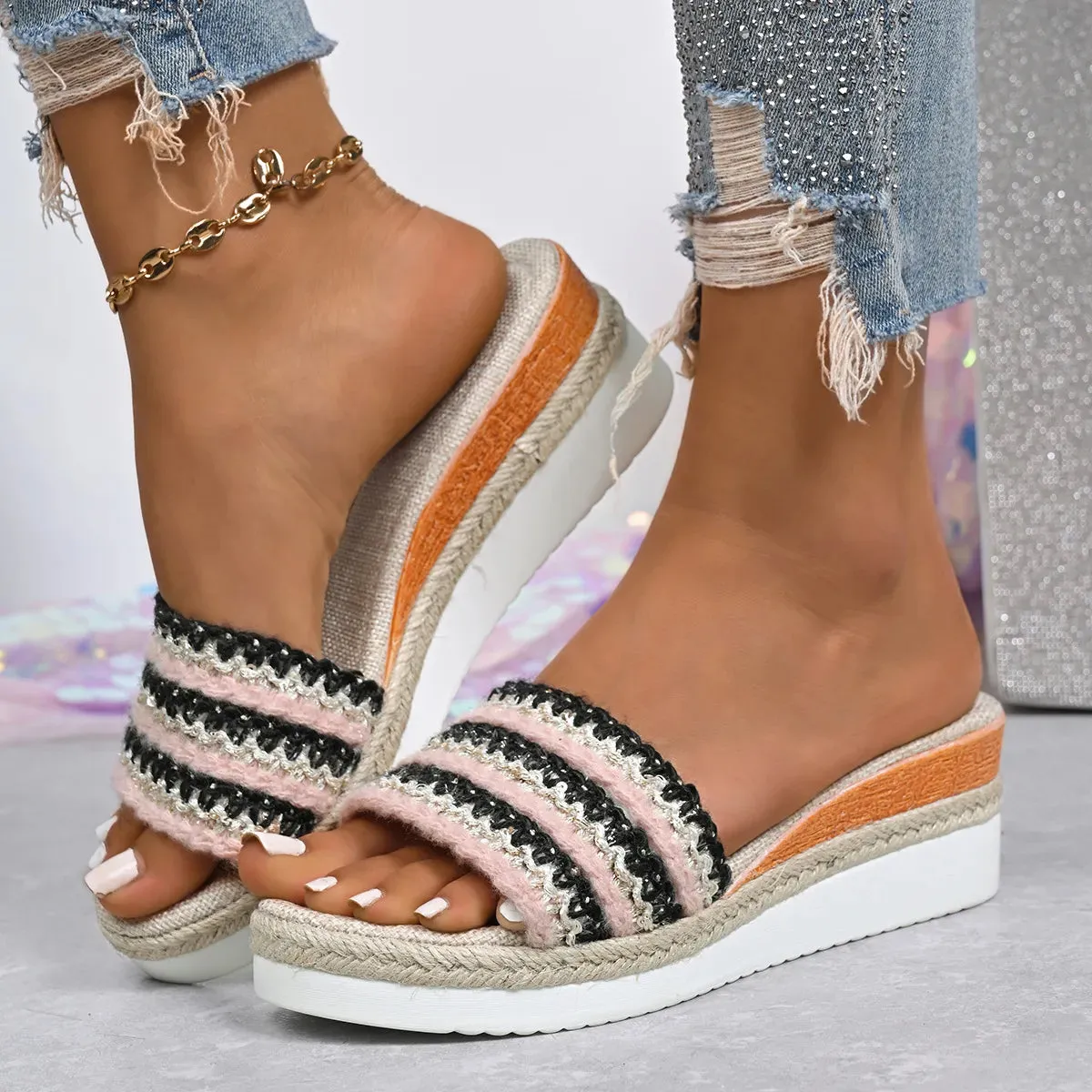 Open Toe Wedge Sandals