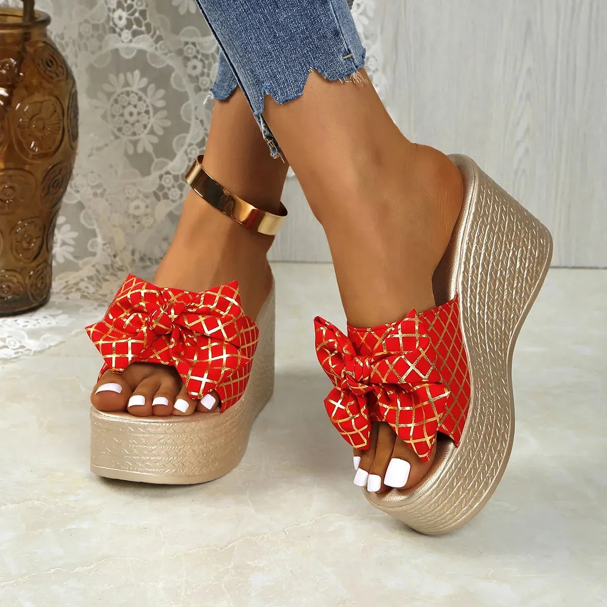Open Toe Wedge Sandals