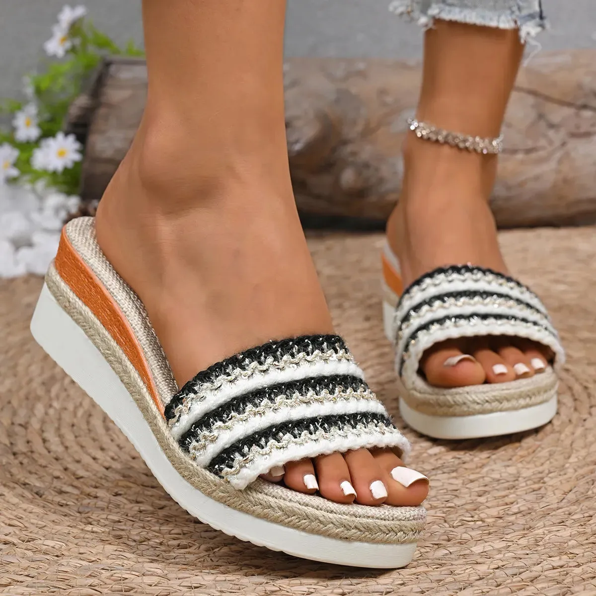 Open Toe Wedge Sandals
