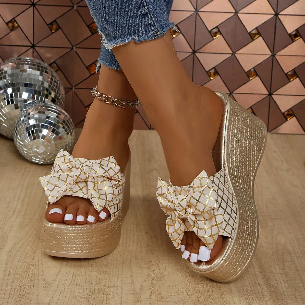 Open Toe Wedge Sandals