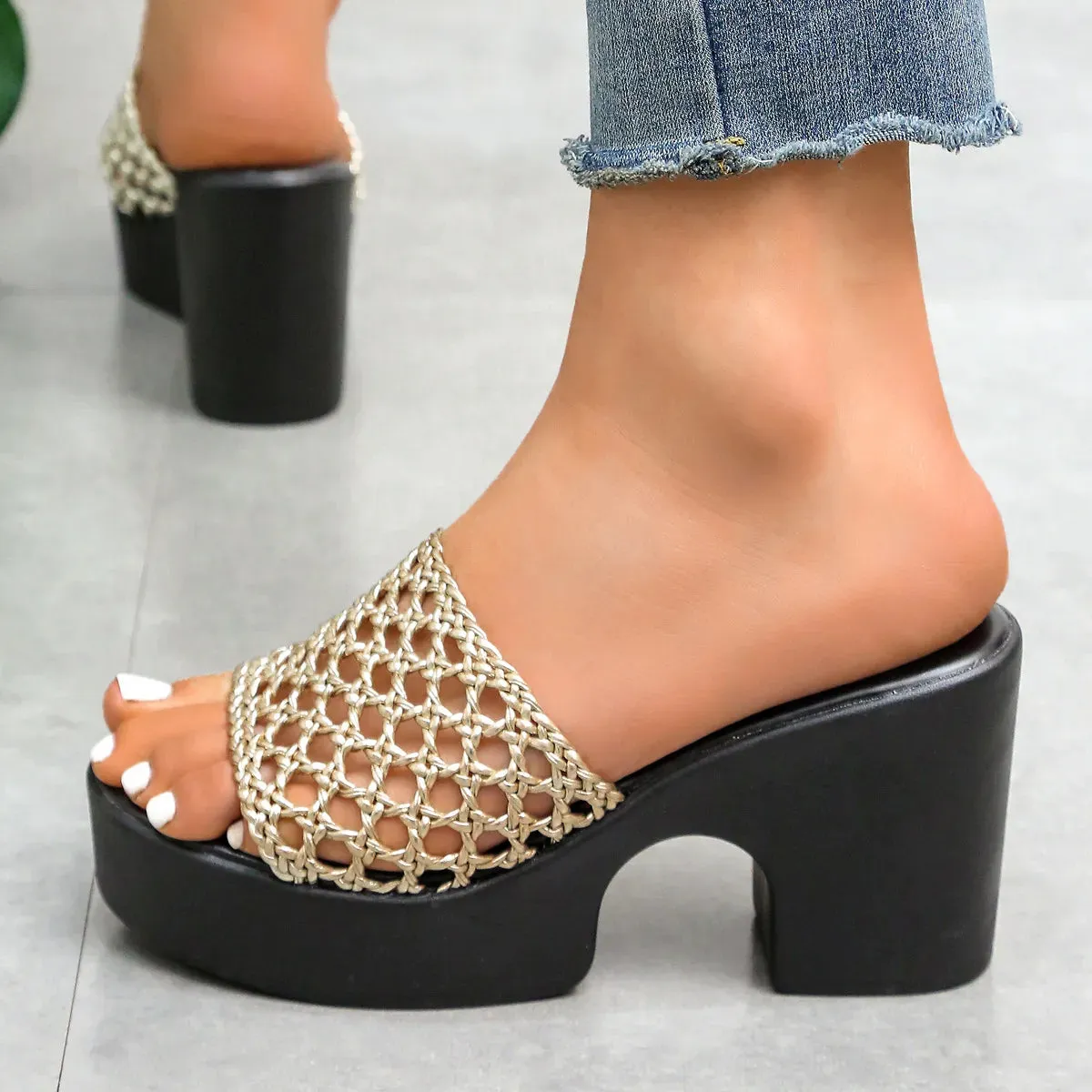 Open Toe Wedge Sandals