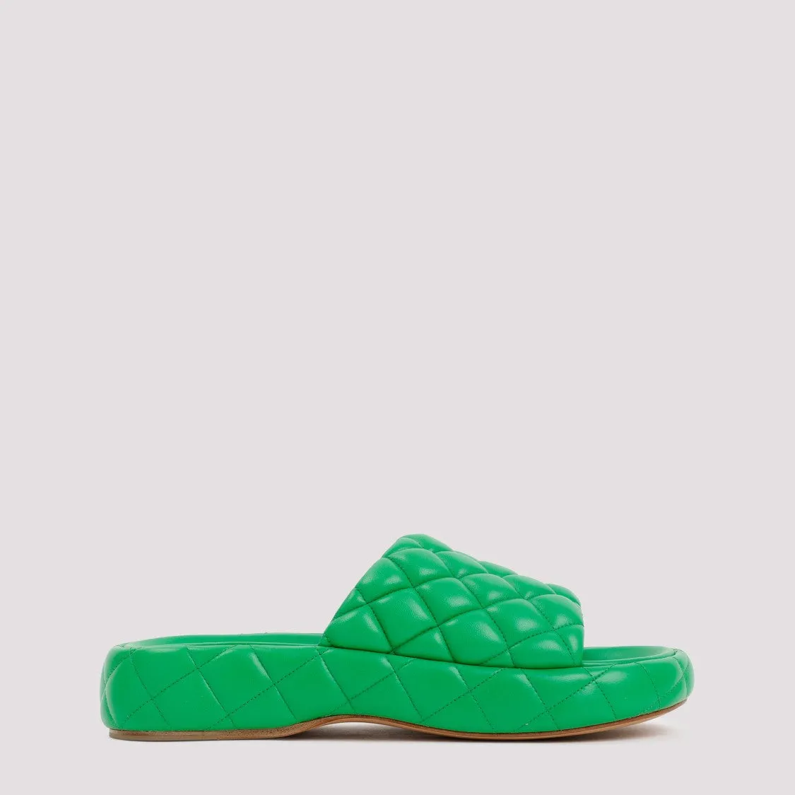 Parakeet Padded Leather Sandals