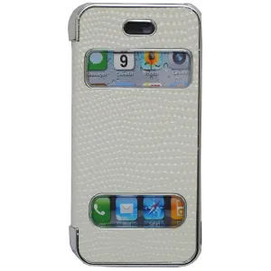 Pati White PVC Smartphone Case For iPhone 5