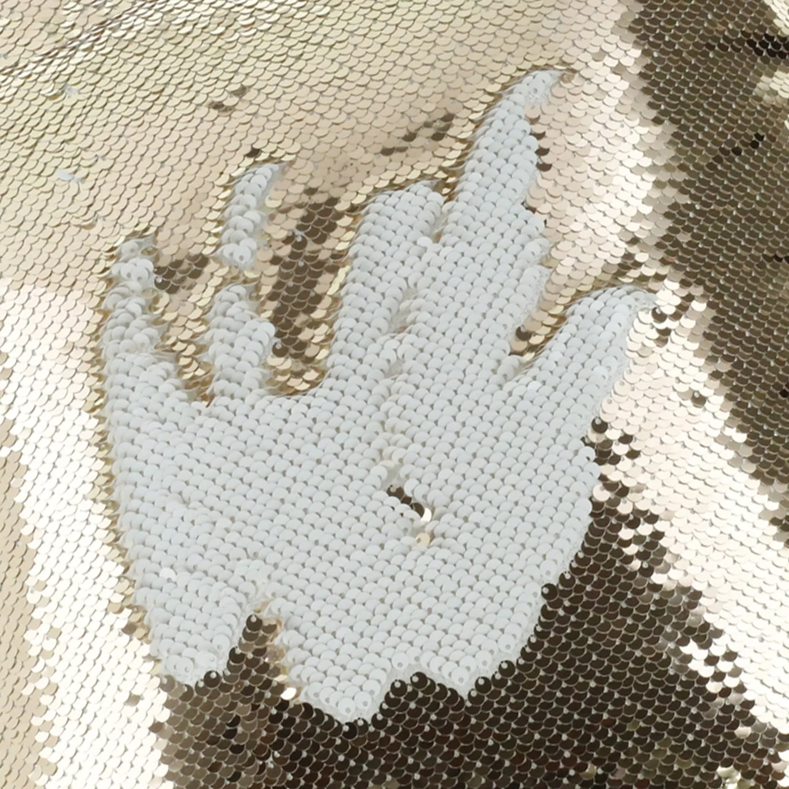 Personalised Sequin Cushion with Grey Rabbit Flower Wreath and Cute Text