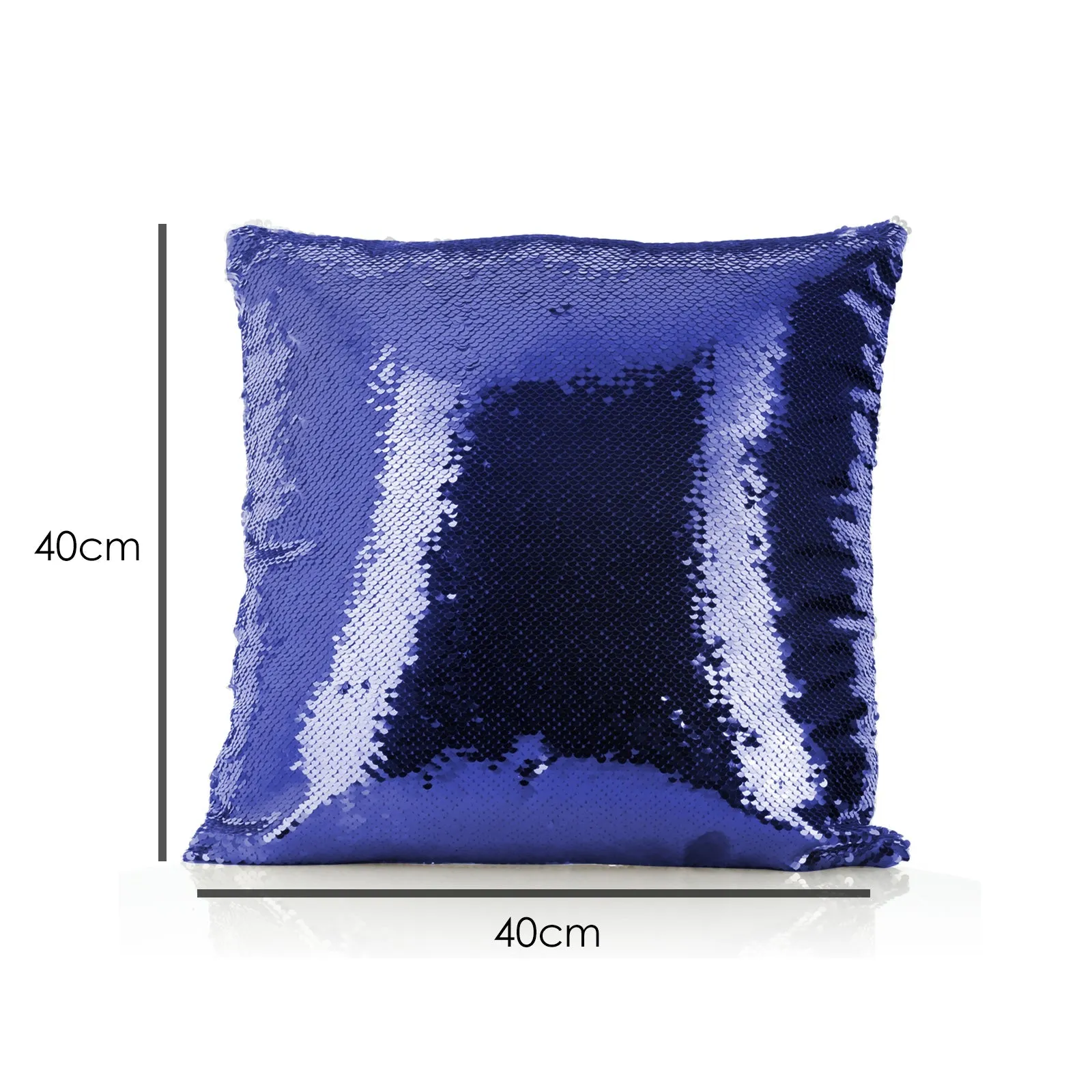 Personalised Sequin Cushion with Grey Rabbit Flower Wreath and Cute Text