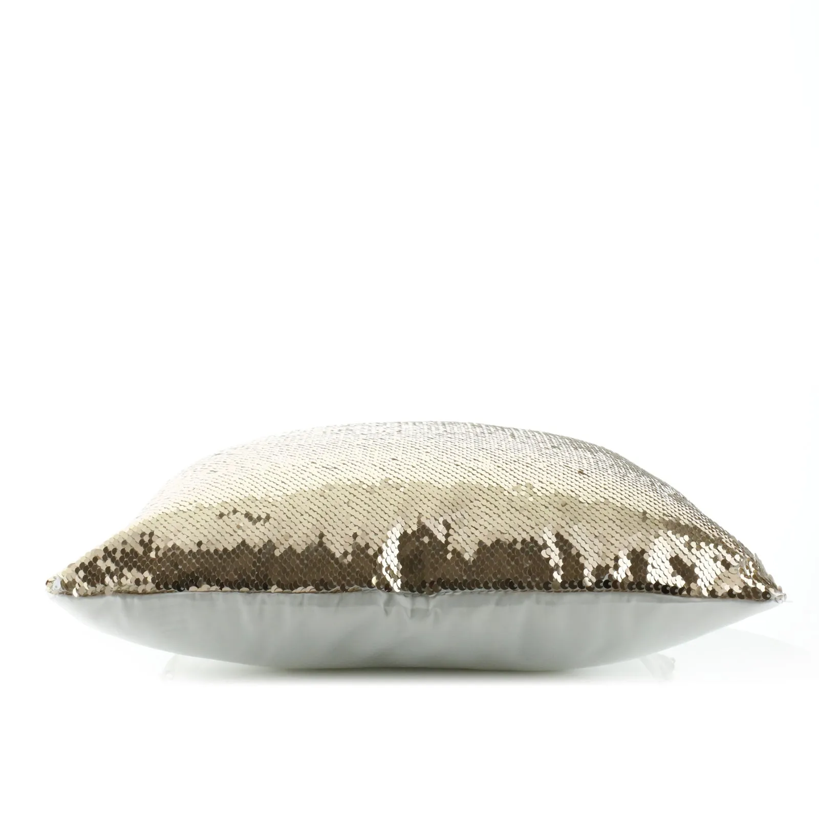 Personalised Sequin Cushion with Grey Rabbit Flower Wreath and Cute Text