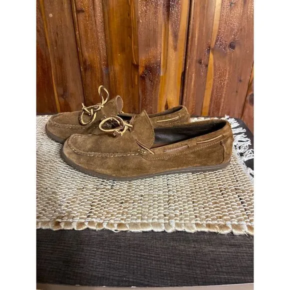 Polo Ralph Lauren kalworth suede leather slip on size 10