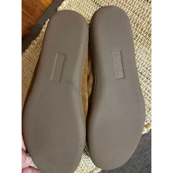 Polo Ralph Lauren kalworth suede leather slip on size 10