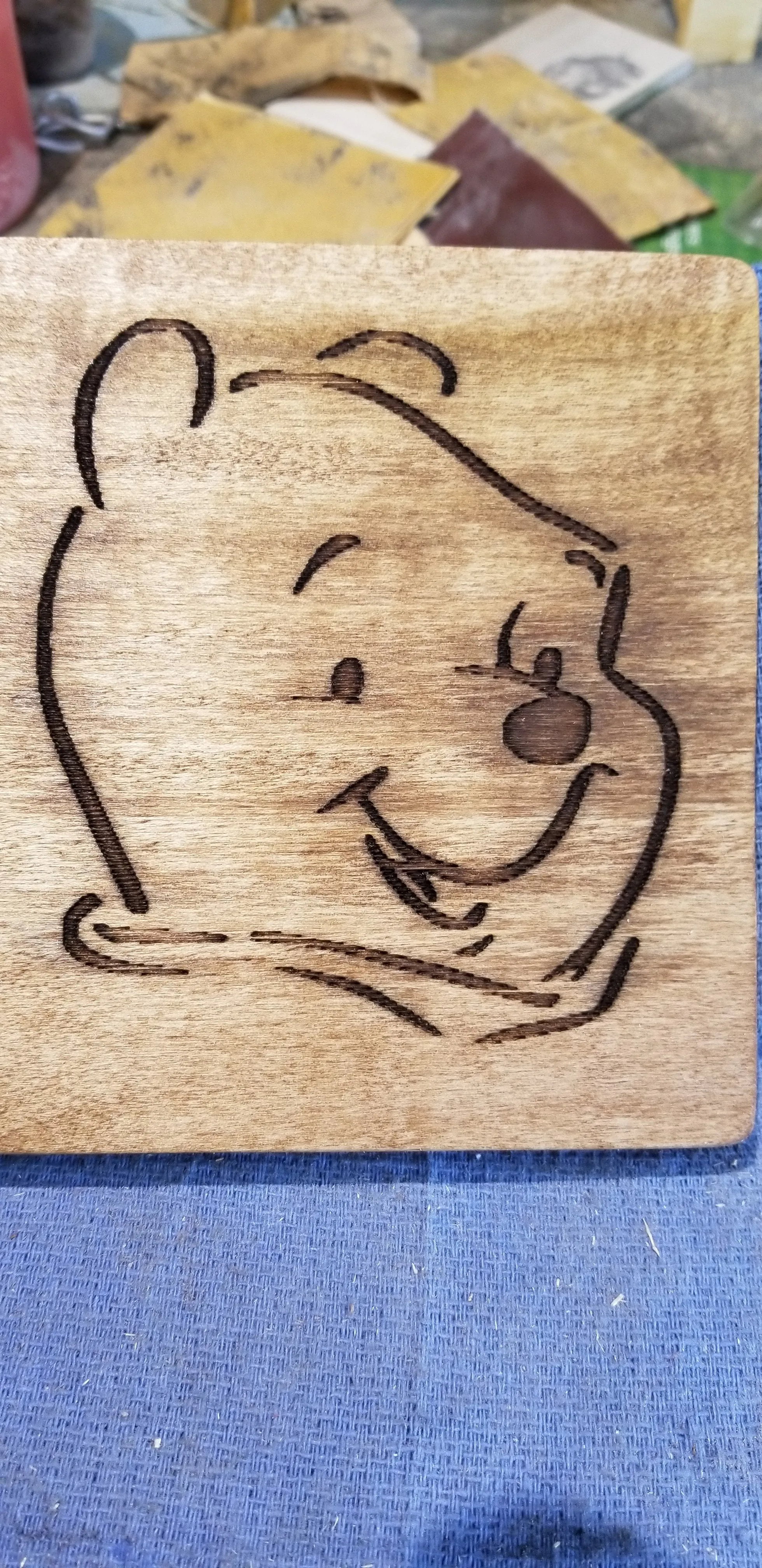 Pooh Tigger 2 Sided flip art OOAK