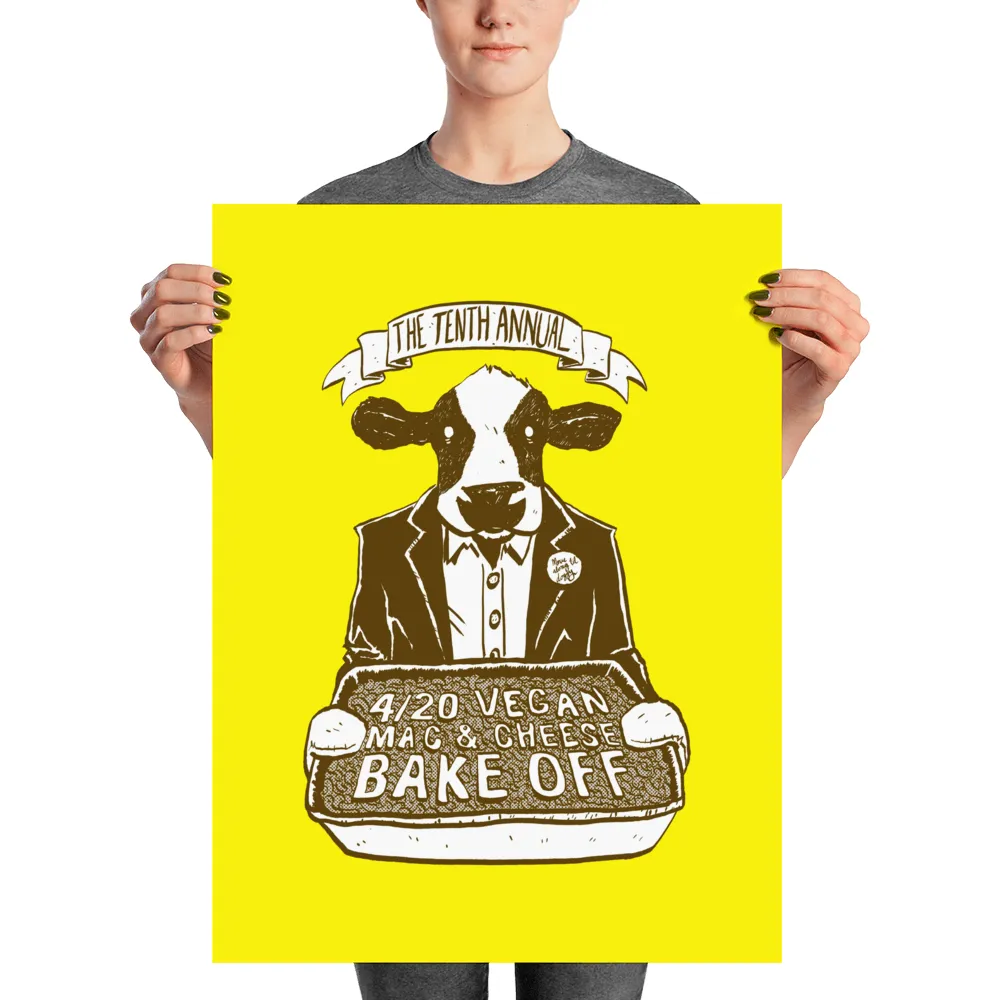 "4/20 Vegan Mac & Cheese Bake Off" Poster