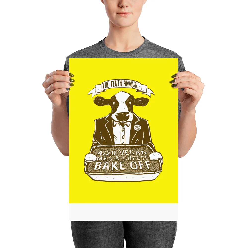 "4/20 Vegan Mac & Cheese Bake Off" Poster