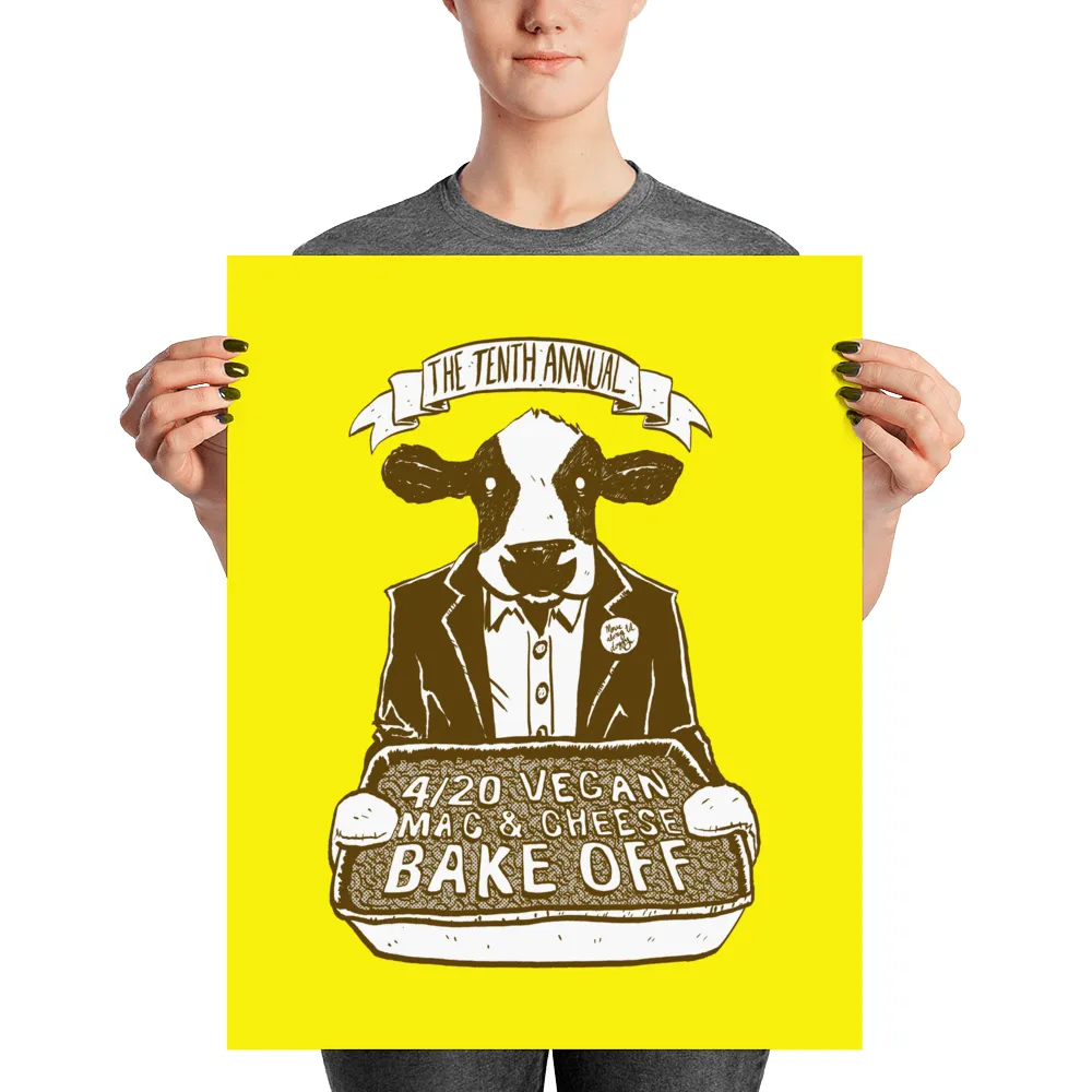 "4/20 Vegan Mac & Cheese Bake Off" Poster