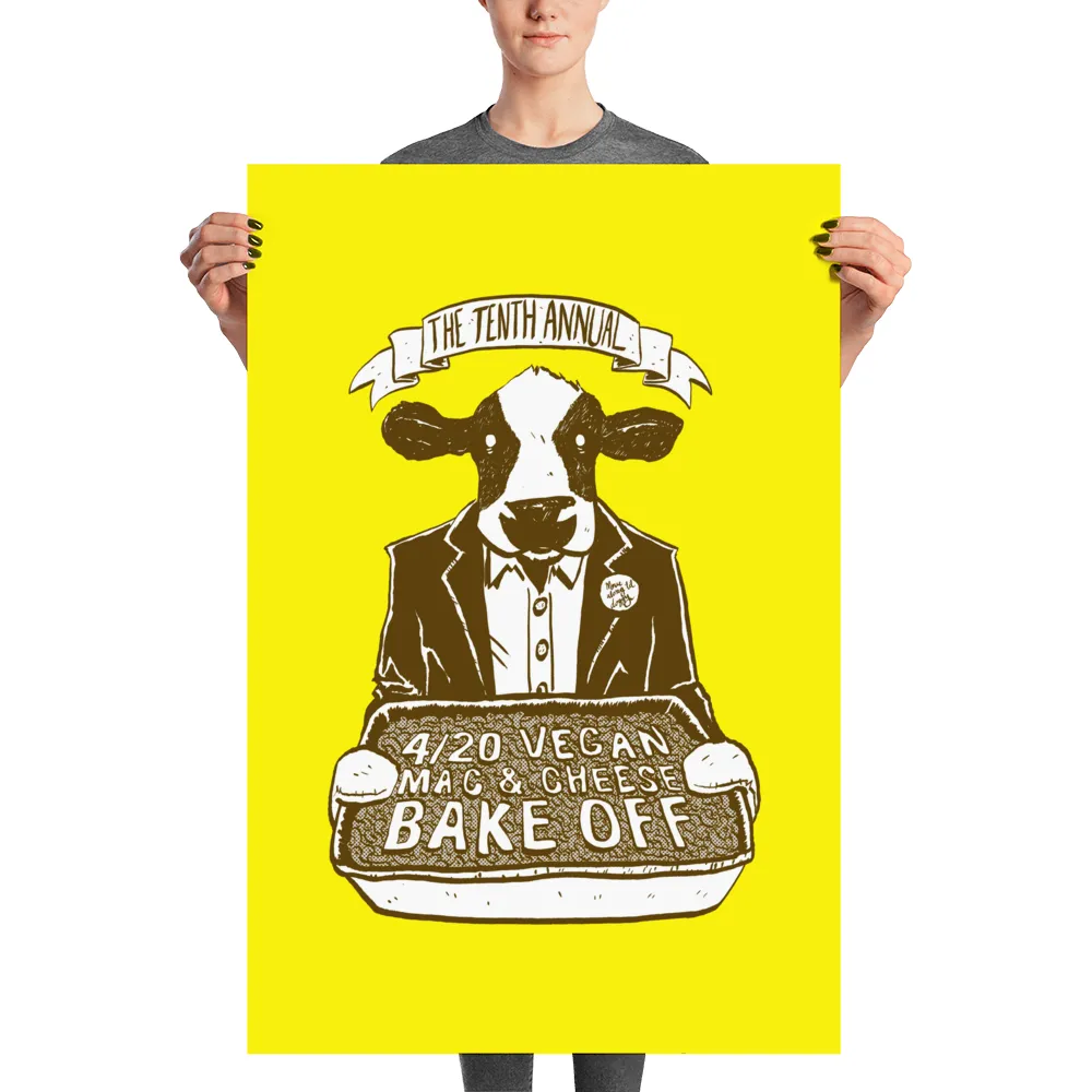 "4/20 Vegan Mac & Cheese Bake Off" Poster