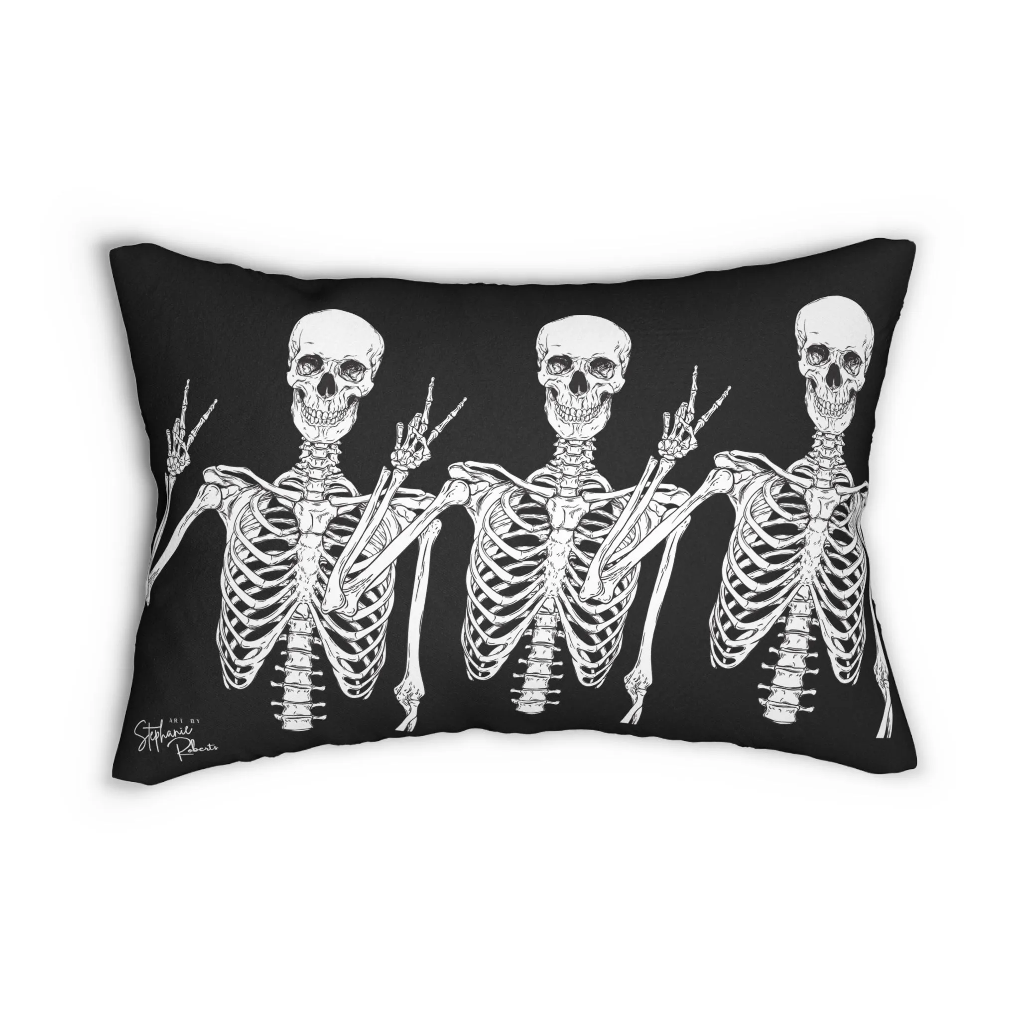 "Spooky Vibes Only" Lumbar Pillow