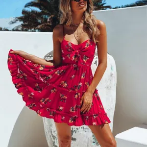 Radiating Beauty Floral Print Dress