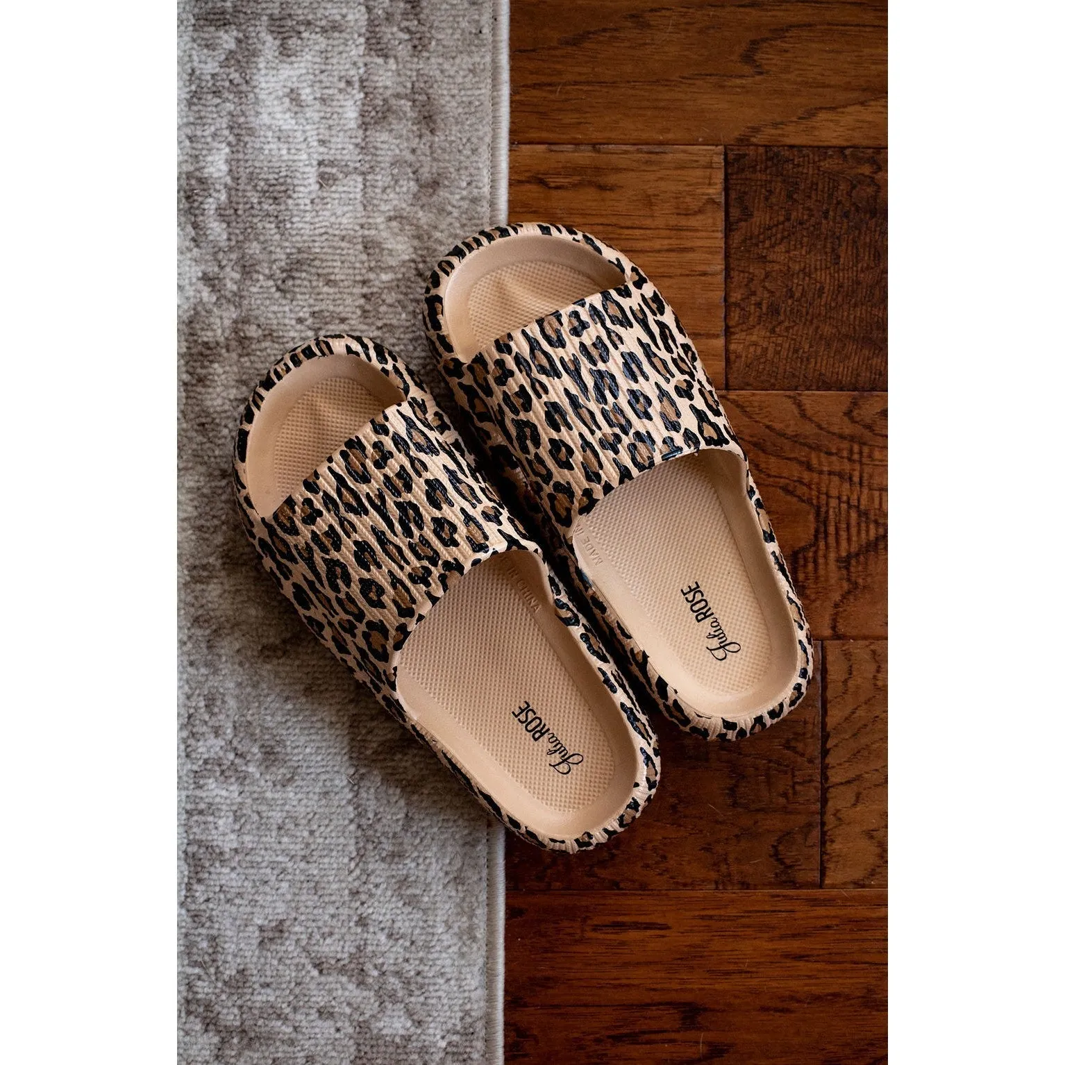 Ready to Ship | Brown Leopard 2.0  Insanely Comfy -Beach or Casual Slides*