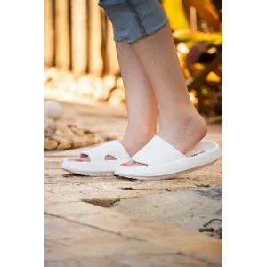 Ready to Ship | White Insanely Comfy -Beach or Casual Slides