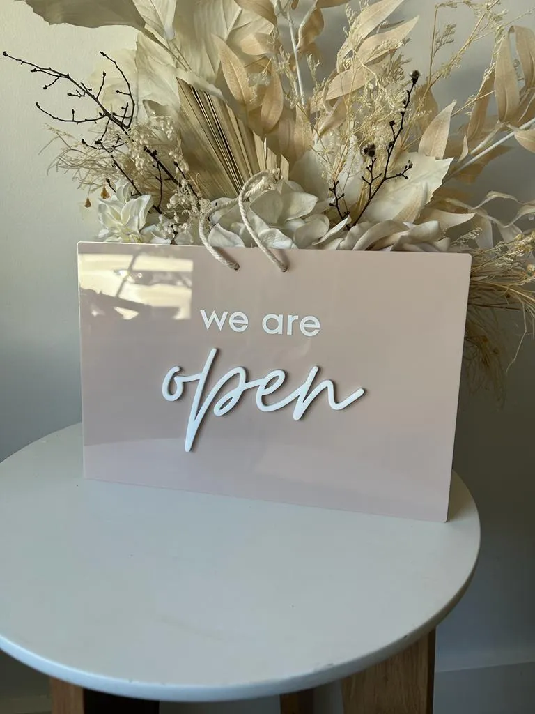 Rectangle Open/Closed Sign - Double Sided 2