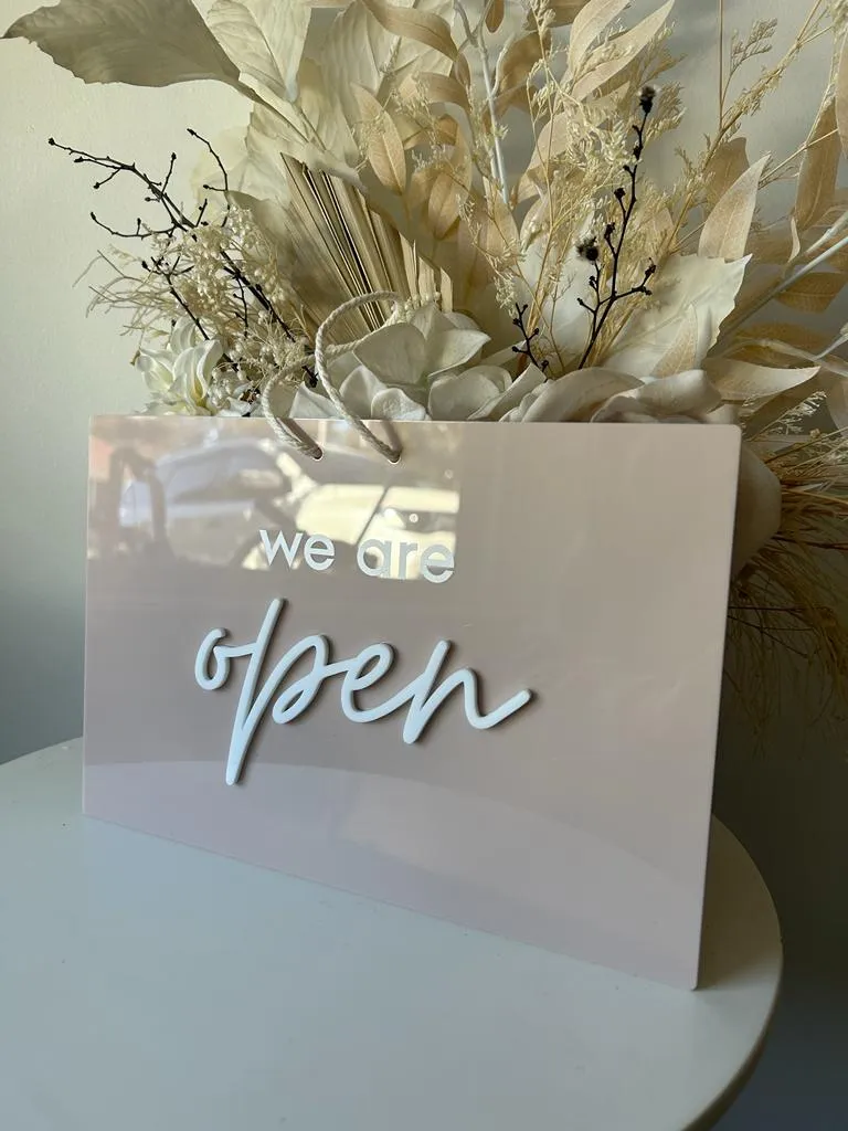Rectangle Open/Closed Sign - Double Sided 2
