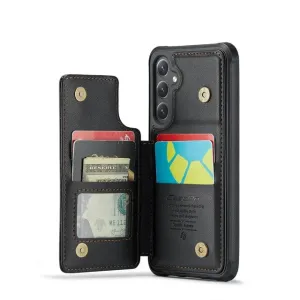 RFID Flip Leather Wallet Case For Samsung Galaxy