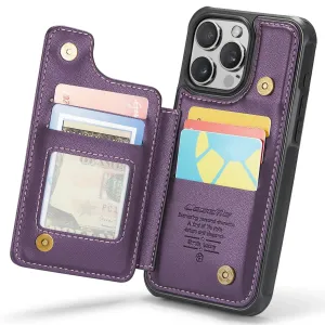 RFID Flip Leather Wallet Phone Case