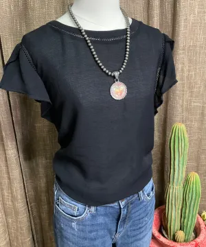 Rhea Tulip Sleeve Top