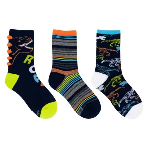 Robeez Socks 3pk - Roaring Dino