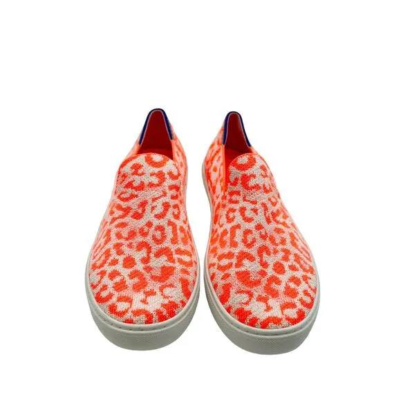 Rothy’s Slip On in the Wild Neon Orange Limited Edition Girl’s Size 4