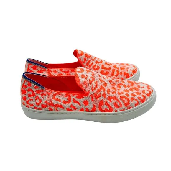 Rothy’s Slip On in the Wild Neon Orange Limited Edition Girl’s Size 4