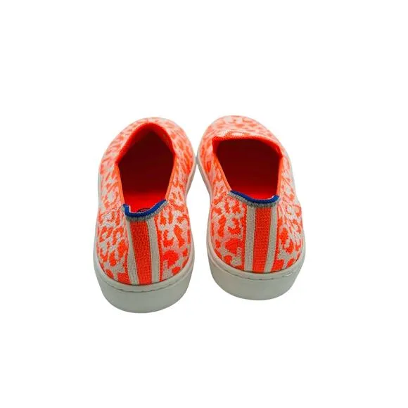 Rothy’s Slip On in the Wild Neon Orange Limited Edition Girl’s Size 4