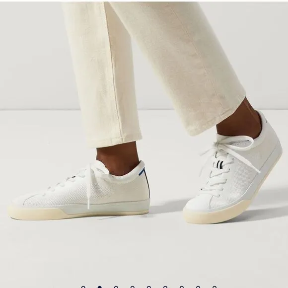 Rothy’s The Lace Up Sneaker in Bright White Size 8.5