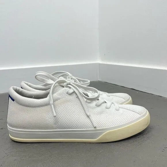Rothy’s The Lace Up Sneaker in Bright White Size 8.5