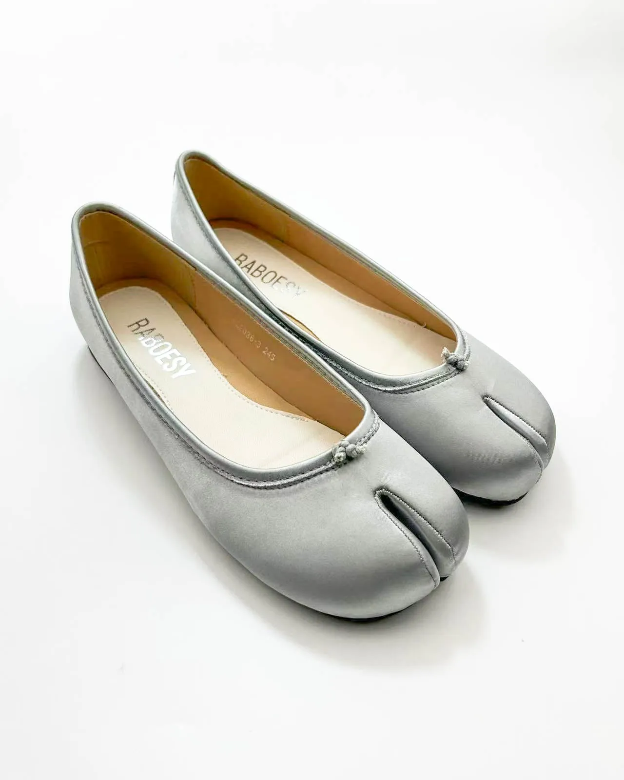 Satin Tabi Ballet Flats