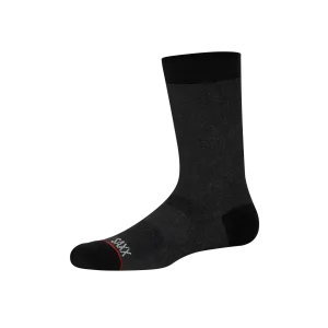 Saxx Whole Package Crew Socks - Black Heather