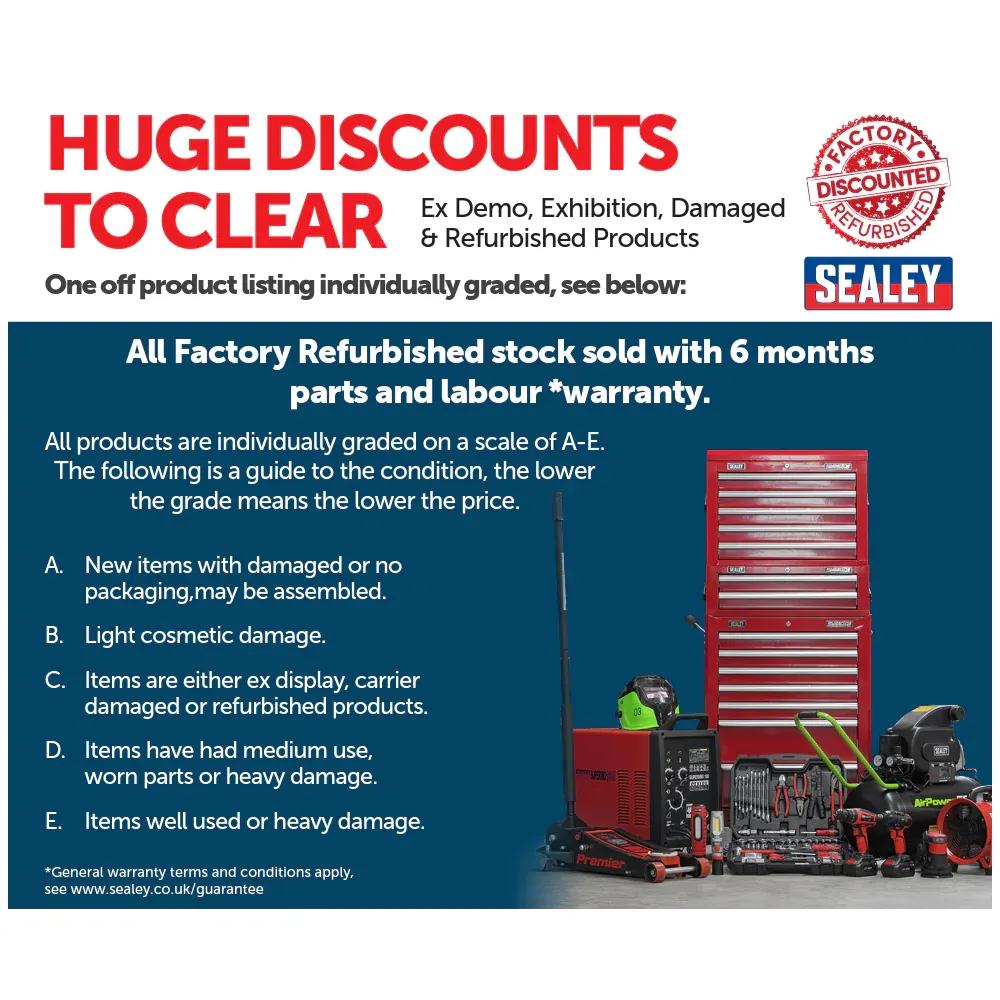 Sealey 13 Drawer Rollcab with Ball-Bearing Slides - Red - D