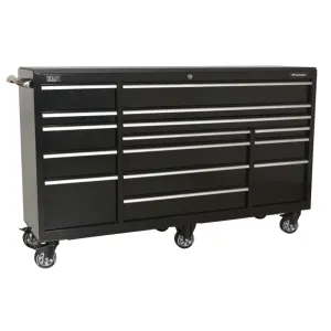 Sealey 15 Drawer Heavy-Duty Rollcab 1845mm - Black - E
